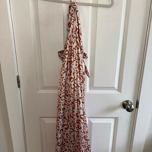 Leopard Print Halter Dress